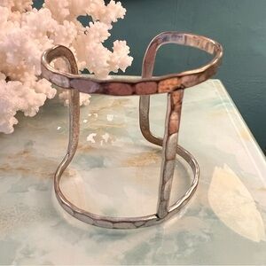 LUCKY BRAND Hammered Cage Cuff Bracelet